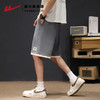 回力短裤男2025夏季新款假两件裤子美式潮牌休闲宽松黑色五分裤薄 商品缩略图4