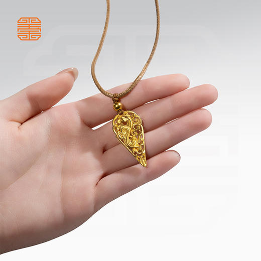 玺匠金铺《龙马当卢》足金9999 黄金吊坠项链新年礼物 商品图6