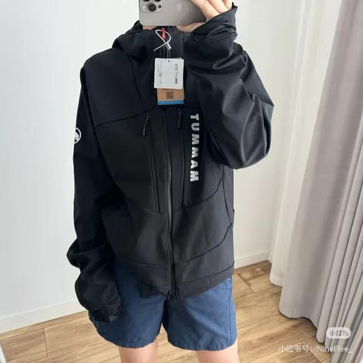 原单正品 Mammut猛犸象Aenergy SO Hybrid男款户外防风弹性软壳夹克衫，防风防泼水，拼接透气吸汗抓绒保暖舒适，户外跑步首选，软壳夹克外套
两个色， M-2XL 商品图7