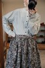 Outil2色花纹绑带半裙 商品缩略图6