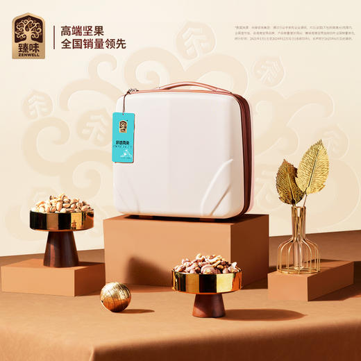 【汇总SKU】臻味 坚果礼盒 全球甄选坚果 果脯 阿联酋椰枣 泰国龙眼干 扁桃仁 夏威夷果 黄蕉干 商品图1
