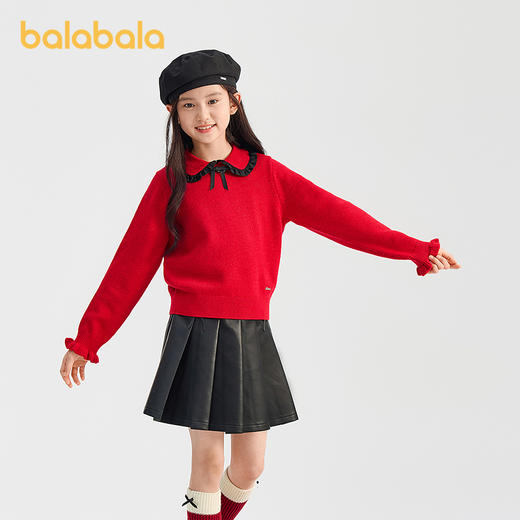 【商场同款】巴拉巴拉童装儿童毛衫女童2026新款春新年针织衫甜美 商品图2