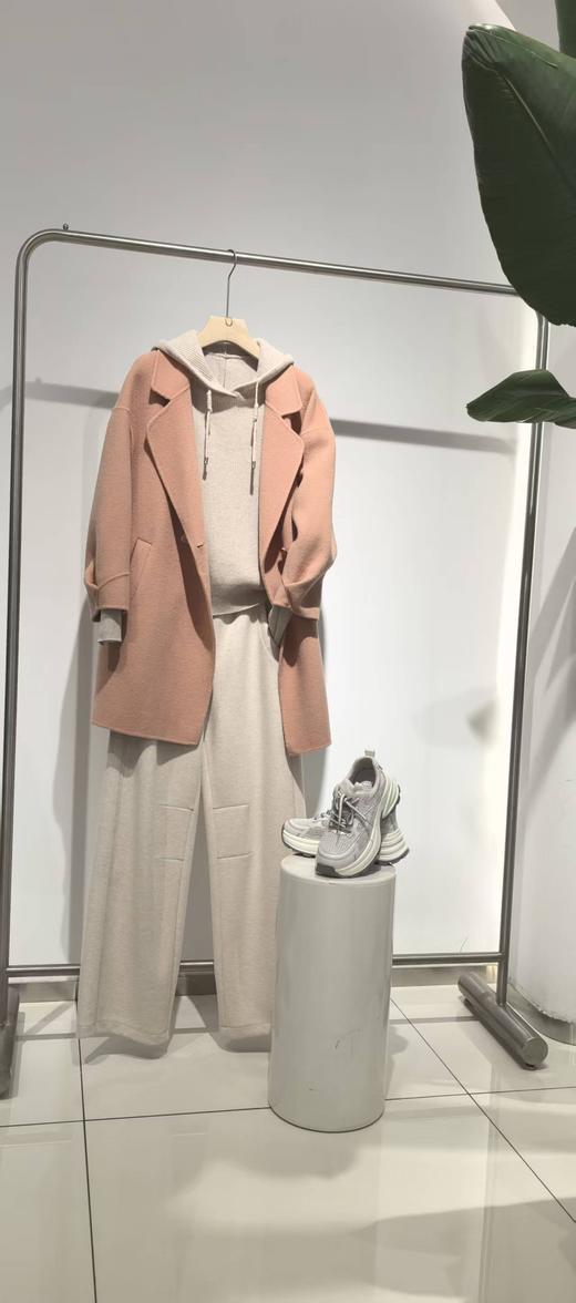 福利款 381006中长款廓版羊毛双面尼大衣 商品图5