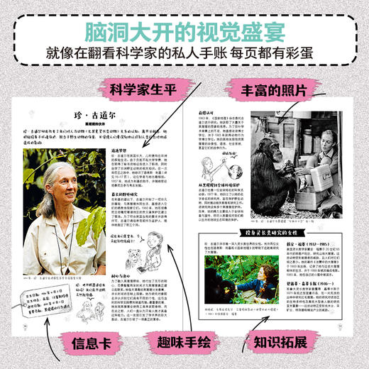 啊哈！闪闪发光的科学家 读懂他们 *是读懂科学！近500幅彩图+幽默手绘，再现科学家的生动形象！ 商品图1