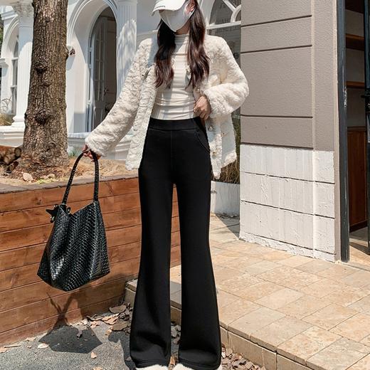 K.HIP 加绒锦纶珠弟微喇裤 修饰腿型，实力遮肉显瘦不臃肿；加厚奥粒绒，一条过冬；高腰收腹，黄金比例剪裁，视觉拉长比例 商品图0