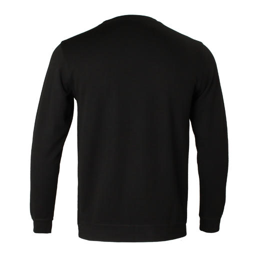 Marco Azzali 黑色圆领长T TC55241A2 商品图1