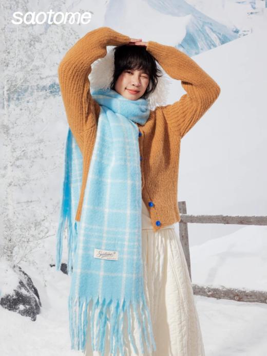 早乙女惠子saotome/STMPSWJ141582/格纹围巾 商品图1