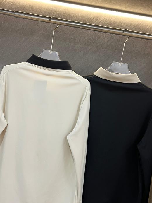 点此购买 比音勒芬秋冬季男士加绒螺纹领长袖POLO衫 ss 338206 商品图13