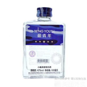 【超市】地道 最青年（蓝迷彩）42度小曲清香型白酒100ml