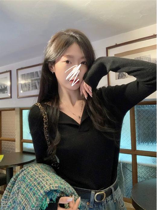 <曾小咸推荐>纯欲辣妹V领长袖 日常109/件 活动价59.99！！【最后一点现货，卖完下架】 商品图14