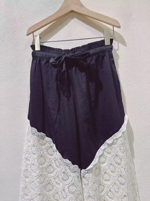 女款拼接蕾丝休闲长裤he 商品图1