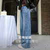 三彩2026春季新款休闲裤牛仔裤高腰阔腿裤长裤宽松显瘦垂感M 商品缩略图3