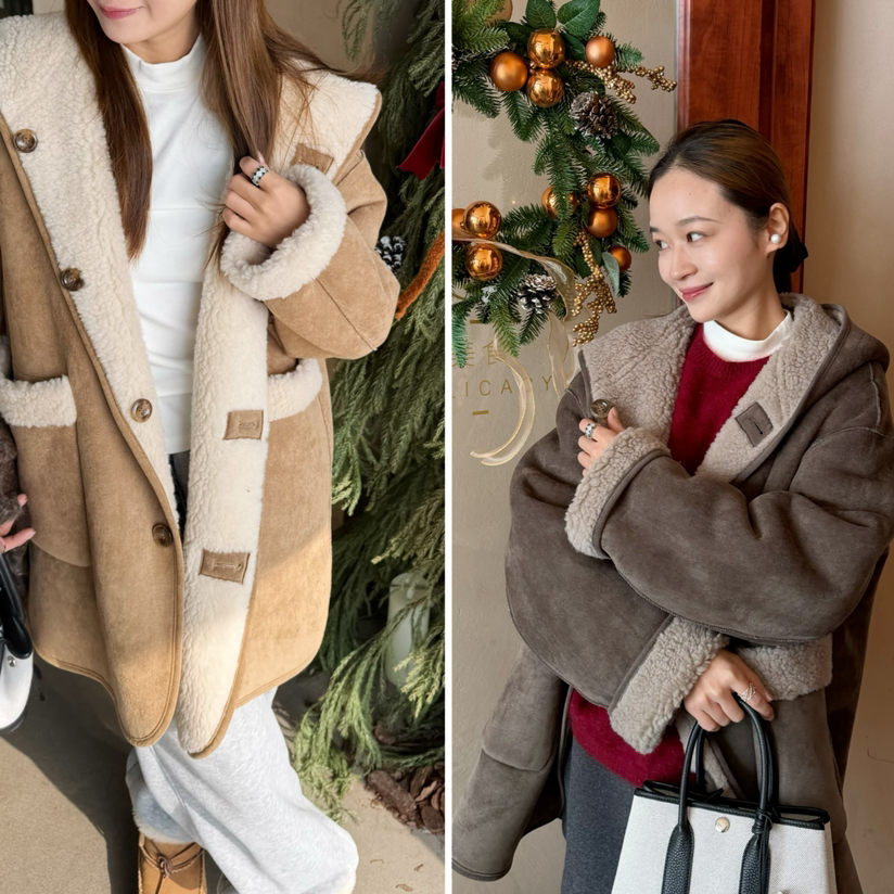 2512315    戴帽款 双面可穿 颗粒羊毛