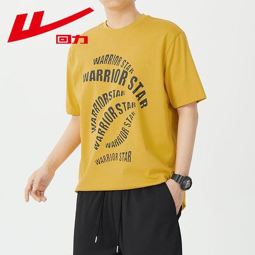 回力纯棉短袖t恤男夏季新款宽松圆领薄款上衣潮牌字母印花半袖T恤 商品图6