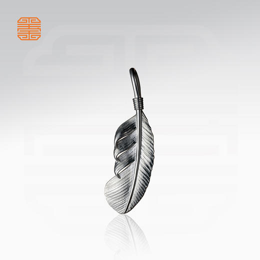 玺匠金铺《羽毛》足银999 吊坠挂坠生日礼物 商品图3