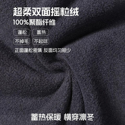 官方授权正版 李宁/Li-Ning 全场景运动情侣超柔双面摇粒绒抓绒衣外套/马甲 商品图12
