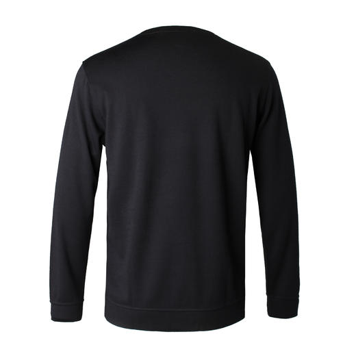 Marco Azzali 藏青色圆领长T TC55241A1 商品图1