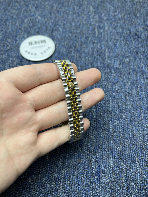 细节决定成败—新款劳力士 ARF日志型系列31mm ARF日志31女款 蚝式日志型 橄榄绿 间金绿盘钻圈 女士腕表 商品图6