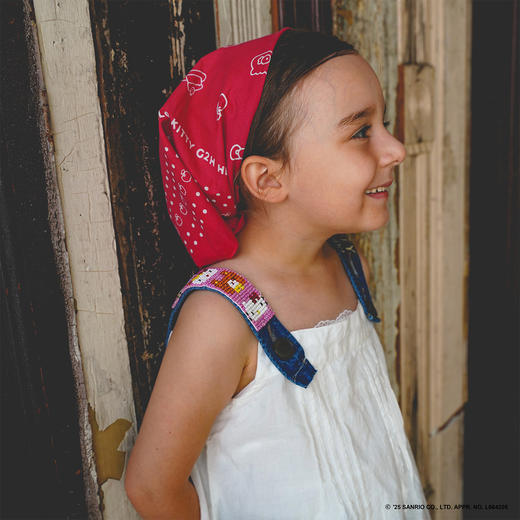 【重磅限定】GO TO HOLLYWOOD x HELLO KITTY 印花头巾 商品图0