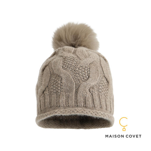 MAISON COVET 纯山羊绒毛球便帽( 买1赠1活动，不可退单件，需全单退或全单确认收货） 商品图0