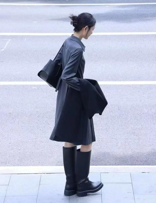 【高品质私服】【IC翻领长袖打褶连衣裙】具有良好弹性和柔软手感，穿着舒适G1604-CC【无标出货 介意慎拍】 商品图8