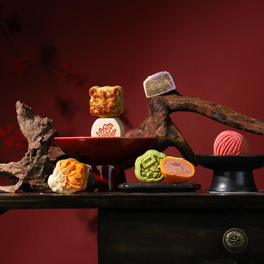 【汇总SKU】立家贺春晓（高超款书型盒） 新春文创盲盒祝福礼盒 345g  茶菓子 奶酥 糕点 商品图4