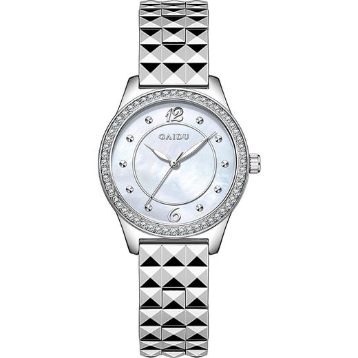 【自然幻彩❗️星钻母贝女表】每一刻都流光异彩，光泽温润质感细腻，钻圈回旋起舞，清晰通透防刮表镜，小众高级情人节礼物高颜值腕表手表女情人节礼物QQ 商品图7