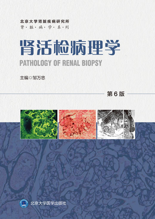 肾活检病理学（ 第 6 版）  主 编： 邹万忠  北医社 商品图1