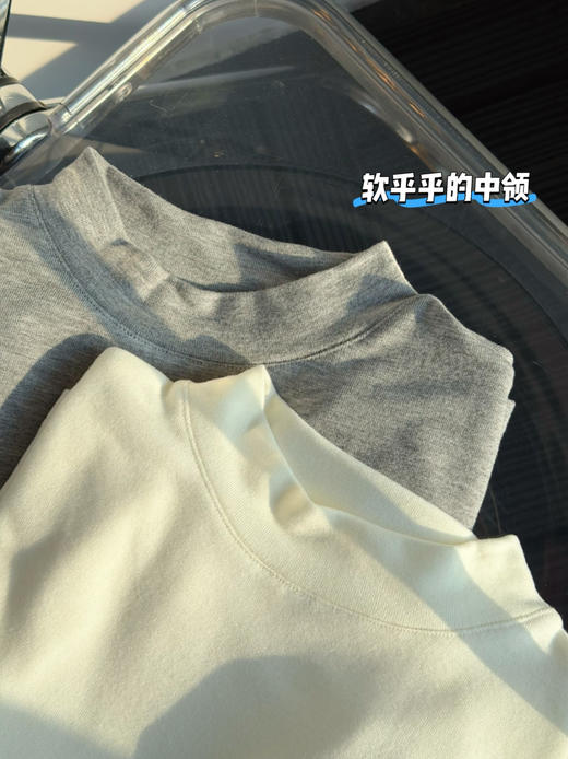 【首发3天  2件减20元！薄绒 天丝醋酸羊毛打底衫】圆领/高领 软乎乎的暖 会呼吸的保暖T恤  秋冬上衣高级感洋气百搭  女装 商品图8