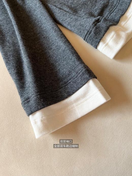 ICICL*E小禾 超细羊毛假两件长袖T恤 商品图10