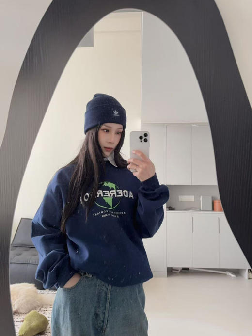 特价出！不退换！韩国ader加绒加厚刺绣卫衣 商品图7