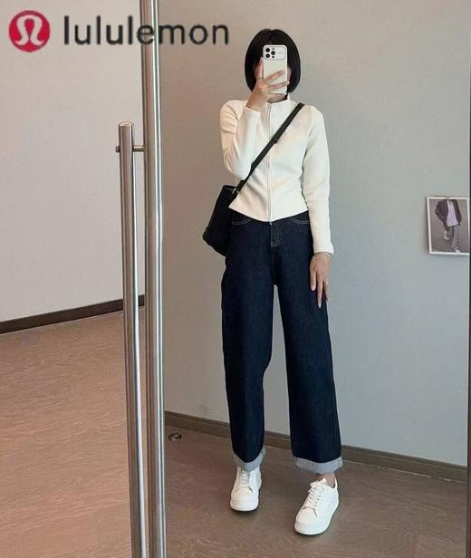 超级牛货【lulu石墨烯小蛮腰卫衣外套】巨暖巨显瘦🔥秋冬保命神器，可内搭可外穿！ 冬天秒杀所有打底衫！石墨烯斜纹碳咖绒 商品图3