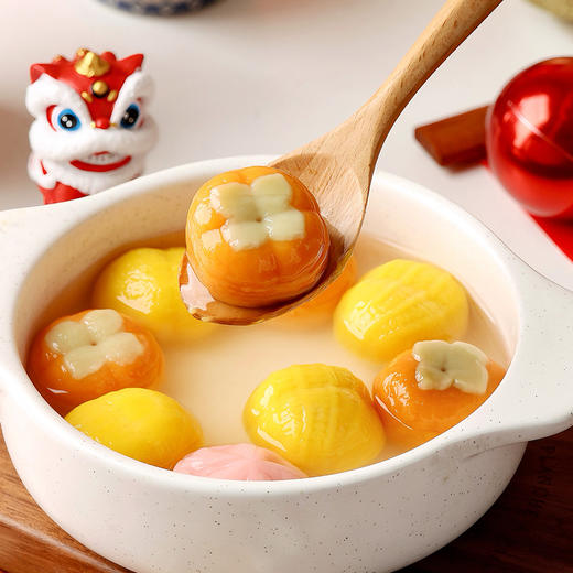 【卡通汤圆】悠享时圣诞卡通汤圆黑芝麻元宵冬至手工造型儿童营养早餐速食点心 商品图3