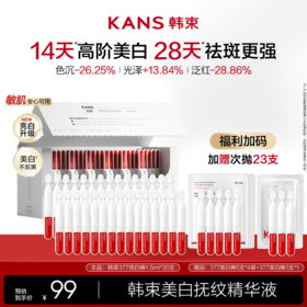 优选丨KANS 韩束美白抚纹精华液（377次抛）