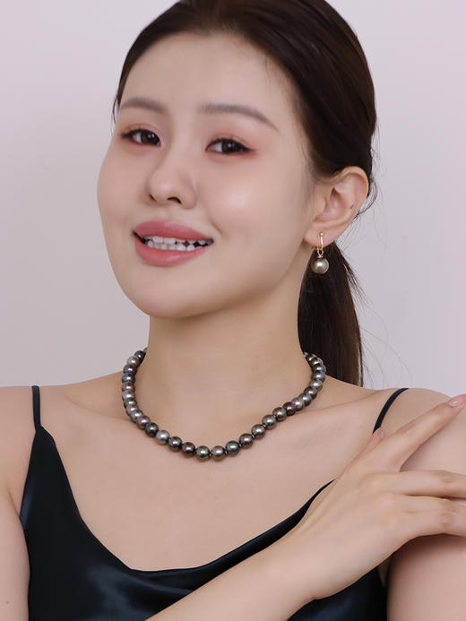 【挚友限定】真科研大证 南漂黑珍珠项链9.5-10.7mm 商品图1