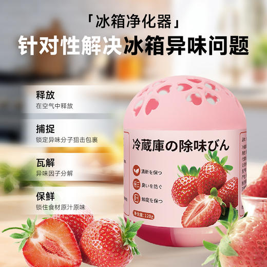 「买1送1！除味保鲜」新品蛋蛋冰箱除味剂去异味除味器净化冰箱除味盒防串味香薰厨房用品 商品图2