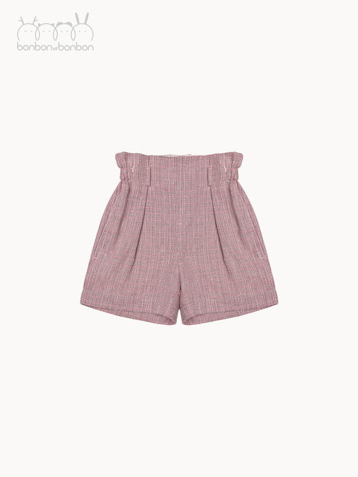 复古编织感棉麻外套短裤套装 商品图4