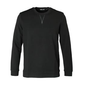 Marco Azzali 黑色圆领长袖卫衣 T5350200
