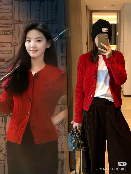 新年圣诞拉夫红毛衣   章若楠同款 商品图0