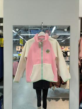 班尼路 儿童中性撞色绒外套99元（线上线下同步在售，不一定有货，介意勿拍）626392-NT