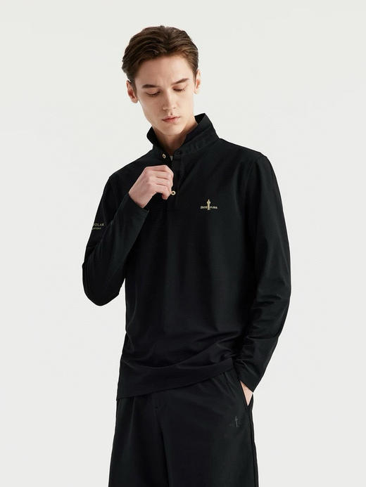 点此购买 比音勒芬秋冬季男款翻领高尔夫系列长袖POLO衫 ss 338207 商品图5