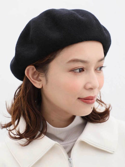 经典简约黑色贝雷帽 9137 商品图2