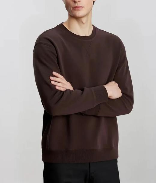 【罗蒙男士绵羊毛奥利绒圆领卫衣PY41】纯色简约派  轻暖舒适 蓬松手感 商品图6