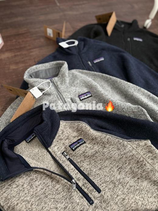巴塔哥尼亚男套头抓绒保暖半拉链卫衣 商品图4