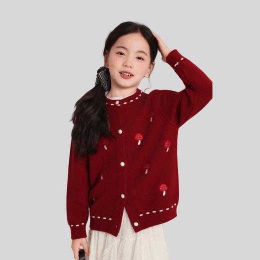 【西蒙日记·蘑菇.卡通小狗开衫毛衣】一衣两穿的秋冬童话感 商品图6