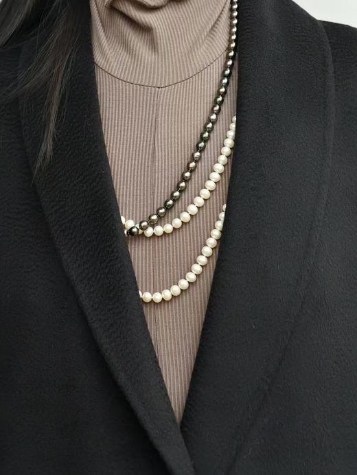 【12.19上新】2色之家100%山羊绒水波纹双面呢大衣·LSQ 商品图11