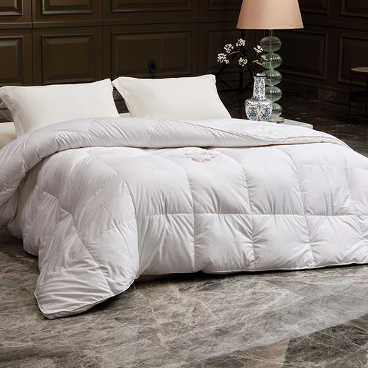 多喜爱 金羽朵95进口白鹅绒冬被 锦月文鳐/润玉夫诸/double保暖/cube倍暖【波兰进口】【95%高绒子】1000+洁净度 80S柔赛丝面料 商品图1