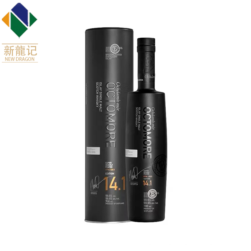 布赫拉迪泥煤怪兽14.1单一麦芽苏格兰威士忌700ml进口洋酒