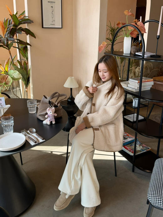 2512314    无领 颗粒羊毛🐑 双面外套 商品图7