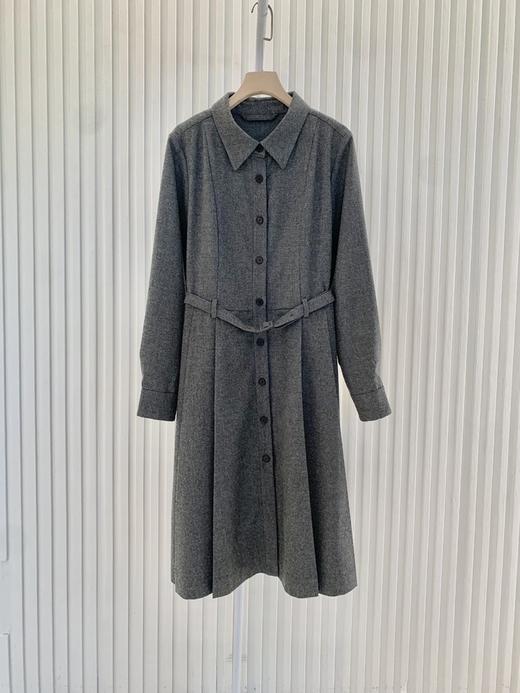 【高品质私服】【IC翻领长袖打褶连衣裙】具有良好弹性和柔软手感，穿着舒适G1604-CC【无标出货 介意慎拍】 商品图10